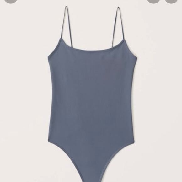 Abercrombie Soft A&F slate blue tank bodysuit small - Picture 1 of 7